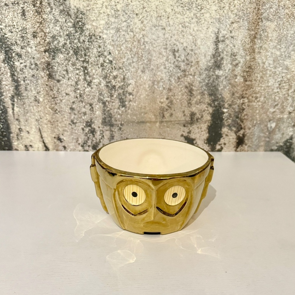 Disney C-3PO Star Wars golden metalic bowl - Picture 6 of 8